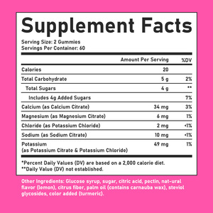 Wholesale Electrolyte Gummies with Potassium Sodium Provides Energy Enhances Muscle Function Sports <b>Supplement</b> Gummies - Product Image 6
