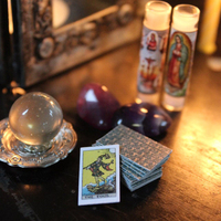 Jeu de 78 cartes miniatures complètes et petites cartes de tarot