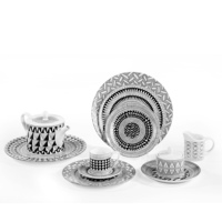Vente flash : Ensemble de tasses et d'assiettes en céramique géométrique en forme de losange, vaisselle en porcelaine pour le café, le thé et le dîner