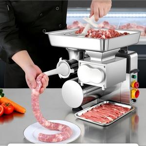Tritacarne e affettatrice elettrica commerciale industriale in acciaio inox per tritare e affettare automaticamente - Product Image 5