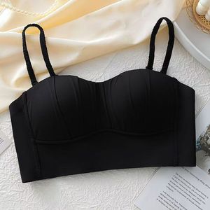 Soutien-gorge plissé <span class=keywords><strong>sans</strong></span> couture anti-affaissement pour femme, fin, respirant, <span class=keywords><strong>sans</strong></span> <span class=keywords><strong>armatures</strong></span>, <span class=keywords><strong>push</strong></span>-<span class=keywords><strong>up</strong></span>, populaire, doux - Product Image 4