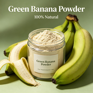 <span class=keywords><strong>Farine</strong></span> en poudre <span class=keywords><strong>d</strong></span>'extrait de banane verte biologique, riche en fibres, sans <span class=keywords><strong>gluten</strong></span>, superaliment, à haute teneur en amidon résistant, en vrac, pour complément alimentaire pour la santé intestinale - Product Image 3