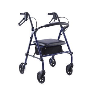 รถเข็นสี่ล้อ Lan Zekang พร้อมที่นั่งและกระเป๋าสำหรับผู้สูงอายุ - Product Image 4