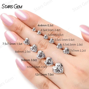Diamant de laboratoire Starsgem certifié IGI HPHT CVD 1,0 ct couleur DEF VVS taille cœur - Product Image 3