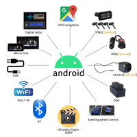 Radio mobil 9 inci Android 12, Radio mobil Multimedia pemutar Video navigasi GPS untuk Toyota ALPHARD Vellfire ANH20 2009-2014
