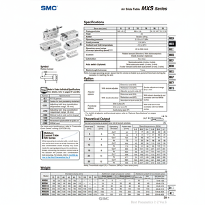 Pièces pneumatiques de MXS12-75 de table de glissière d'air pneumatique de SMC - Product Image 1