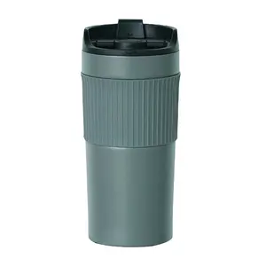 Double Wall Vacuum Insulated Stainless Steel French Press Coffee Tumbler 450ml