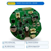 Module PCB d'amplificateur audio sans fil 48V 20W pour haut-parleur de rail magnétique et projecteur sur rail