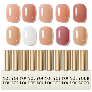 Phổ biến chảy nước Bộ sưu tập trà sữ<span class=keywords><strong>a</strong></span> thiết kế màu UV Gel đánh bóng chất lỏng không độc hại lâu dài chai DIY pháp làm móng tay tùy chỉnh - Product Image 6