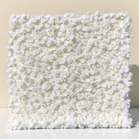 Mur de fleurs artificielles de 8 pieds, élégant, romantique, nouvelle arrivée, en soie et plastique, pour la décoration de mariage, les événements photo