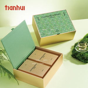 Tianhui Empty <strong>Paper</strong> <strong>Box</strong> Manufacturer <strong>Small</strong> Gold Folding <strong>Paper</strong> <strong>Box</strong> Suitable for Loose Tea Packaging - Product Image 2