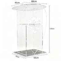 Vente en gros usine : Pupitre de conférence en acrylique transparent, Table de conférence pour église et cérémonie de mariage, Pupitre de soirée