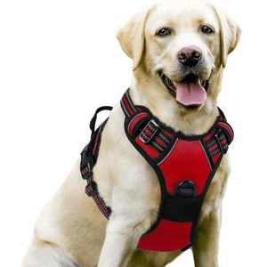 Elt verstellbares Nylon-Hunde geschirr mit reflektieren den Streifen, stilvoller, nicht ziehender Weste, Hochleistungs-Hunde geschirr, Hundes icherheit b - Product Image 4