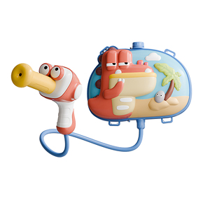 Pistolet à eau en plastique réglable de 2000 ml pour enfants, jouet de pulvérisation d'eau d'été pour la plage en plein air avec conception à tirer - Product Image 1