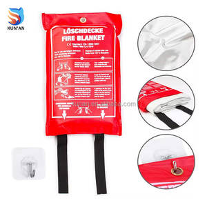 <span class=keywords><strong>Couverture</strong></span> anti-feu OEM Rescue résistante à la chaleur jusqu'à 550°C, 1,2 m x 1,8 m, épaisseur 0,43 mm, 0,45 mm, 0,8 mm, grande taille personnalisée - Product Image 4