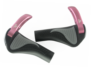 Poignées de vélo ergonomiques UFOR UG-101B en caoutchouc longues avec embouts réglables pour un confort en VTT et sur sentier - Product Image 3