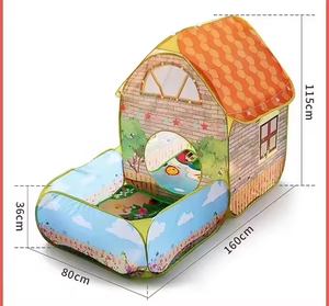 Casa <span class=keywords><strong>de</strong></span> juegos interior grande con piscina <span class=keywords><strong>de</strong></span> bolas <span class=keywords><strong>de</strong></span> océano, casa <span class=keywords><strong>de</strong></span> juguete para niños <span class=keywords><strong>de</strong></span> 5 a 7 años, cabaña <span class=keywords><strong>de</strong></span> jardín, estilo Villa - Product Image 2