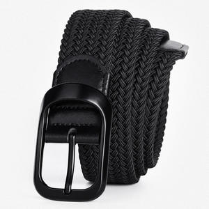 <span class=keywords><strong>Ceinture</strong></span> tricotée <span class=keywords><strong>tressée</strong></span> élastique réglable <span class=keywords><strong>extensible</strong></span> de 3.4cm de large personnalisée en usine ceintures de golf tissées pour hommes femmes - Product Image 1