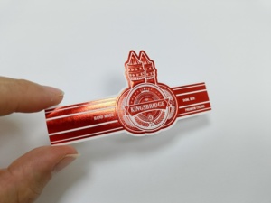 Etichette Personalizzate per Sigari Senza Colla, Stampa a Caldo con Lamina d'Oro 24k, Anelli per Sigari Goffrati - Product Image 4