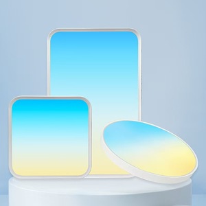 Moderno Cuadrado y Redondo Delgado empotrado luces de <span class=keywords><strong>techo</strong></span> plano de aluminio LED Panel de luz hoja <span class=keywords><strong>tragaluz</strong></span> para el hogar sala de estar - Product Image 2