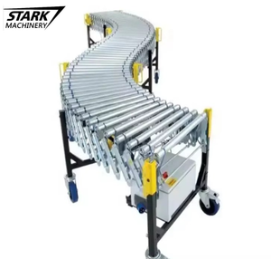 Karton çanta taşıma için genişletilebilir makaralı konveyör güç esnek geri çekilebilir makas konveyör - Product Image 2