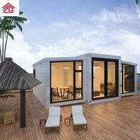Villa de luxe Maisons conteneurs extensibles mobiles Maison préfabriquée Fourniture directe en usine de maisons familiales de luxe vertes pliables