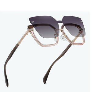 ADE وو CG3201Fashion tr90 + المعادن إطار الاستقطاب المغناطيسي كليب على الظل النظارات الشمسية نظارات للقراءة - Product Image 1