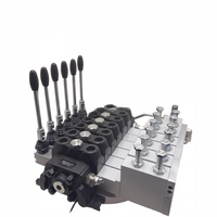 Vanne de commande directionnelle sectionnelle électro-hydraulique Huamao DCV100DY-1OT, 1 OT/min, 6 bobines, 315 bars de pression, double action 1