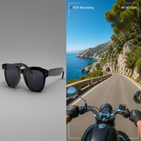 Lunettes Intelligentes M01 avec Caméra HD 1080P 5 Mégapixels pour la Prise de Photos, Traduction IA, Reconnaissance d'Images, Commande par Bouton et Voix IA