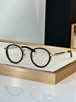 Gafas de Montura Redonda Pequeña de Moda Vintage de Alta Calidad para Mujer, Gafas Ópticas de Metal Estilo Punk para Hombre con Protección Anti-Luz Azul