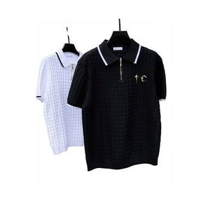 Camiseta de Alta Calidad para Hombre, Tejida, 100% Algodón, Cuello Redondo, Manga Corta, Talla Grande, Transpirable, Suave, Informal, en Diferentes Colores - Product Image 4