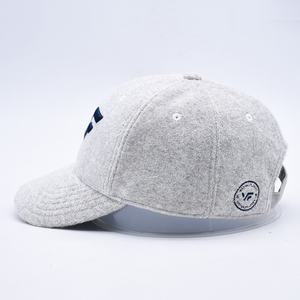 Casquette de baseball en tissu éponge gris brodé 3d Casquette de baseball Gorras à bord incurvé personnalisée - Product Image 4