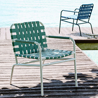 Chaises en corde pour l'extérieur Table et chaises d'extérieur Ensemble de jardin Chaises de jardin en aluminium