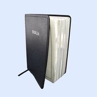 Bible Sacrée 2026 Version King James avec couverture souple, impression anglaise et espagnole, édition catholique, dorure or et argent