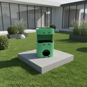 Cuccia per Gatti in Offerta, Due Stanze per Due Gatti, in Poliestere, Salvaspazio - Product Image 6