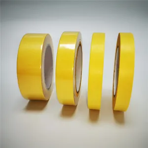 Carta di riso resistente ai raggi UV linee affilate Flatback che dipingono nastro adesivo giallo arancio