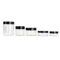 Bocaux en plastique transparent, emballage polyvalent, bocaux de stockage des aliments pour animaux domestiques, avec capuchon en aluminium, 1 oz, 2 oz, 4 oz, 8 oz, 30 pièces