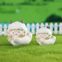 Groothandel Mini Harsen Schapenfiguren, Diverse Cartoon Lammetjes Ambachtelijke Ornamenten voor Huis Tuin Micro Landschap Decor Harsen Dieren