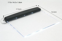 Lampe de Lecture LED Plate Portable Créative pour Étudiants, Veilleuse d'Intérieur Douce pour les Yeux, Panneau de Voyage Idéal pour Dortoir et Chambre