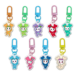 Porte-clés en acrylique avec mousqueton, adorable dessin animé TWICE, <span class=keywords><strong>MOMO</strong></span> <span class=keywords><strong>SANA</strong></span> MINA - Product Image 1