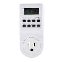 Stop Kontak Timer Digital Pintar 230V yang Dapat Diprogram, Standar EU US UK untuk Rumah dan Kantor dengan Arus Terukur 16A