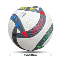 Ballon de football professionnel de taille 5, thermocollé, avec logo personnalisé, pour entraînement et matchs, fabrication OEM, vente en gros pour les clubs semi-professionnels.