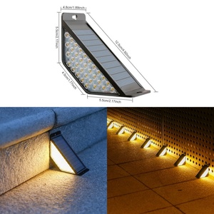 Lámpara LED Solar Acrílica para Escaleras, IP65, Luz Nocturna para Jardín, Camino, Patio, Escalones, Valla - Product Image 4