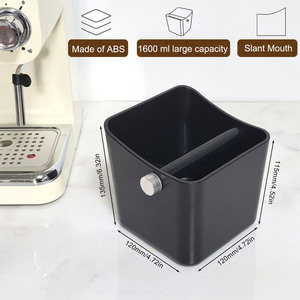 Boîte à café expresso antichoc avec tige en silicone pour réduire le bruit, bac à déchets pour la maison et les cafés - Product Image 6