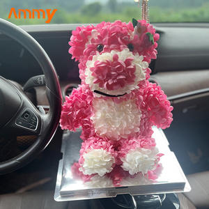 AM-PEB06 Ammy Valentines cadeau créatif cadeaux de mariage <span class=keywords><strong>hortensia</strong></span> <span class=keywords><strong>fraise</strong></span> ours simulation fleur poupée maison objets décoratifs - Product Image 2