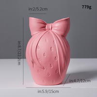 Vase de table en céramique créatif, exquis et durable, haut de gamme, pour salon, bureau, fleurs artificielles, articles de décoration intérieure