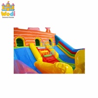 Toboggan gonflable simple WODI de qualité commerciale en PVC de 0,55 mm avec double glissière pour enfants et adultes, qualité professionnelle WODI pour la location