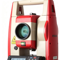 Stazione Totale Economica Senza Prisma con Misurazione Laser a 1500m, Strumento di Rilevamento con Ottica Laser e Memoria da 100.000 Punti