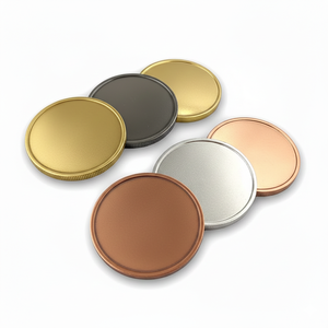 Pièces de monnaie vierges en fer doublement plaqué, modernes et personnalisées, 40mm 50mm, solides, pour la fabrication de souvenirs professionnels, en gros, en stock usine - Product Image 1