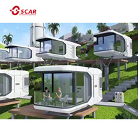 Maison conteneur modulaire préfabriquée Maison capsule spatiale Maisons miniatures en céramique de 40 pieds